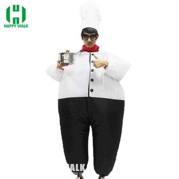 

Chef Inflatable Costume Adult Fancy Dress Suit Party Halloween Costumes For Women Christmas Xmas Gift Classic Halloween Costumes