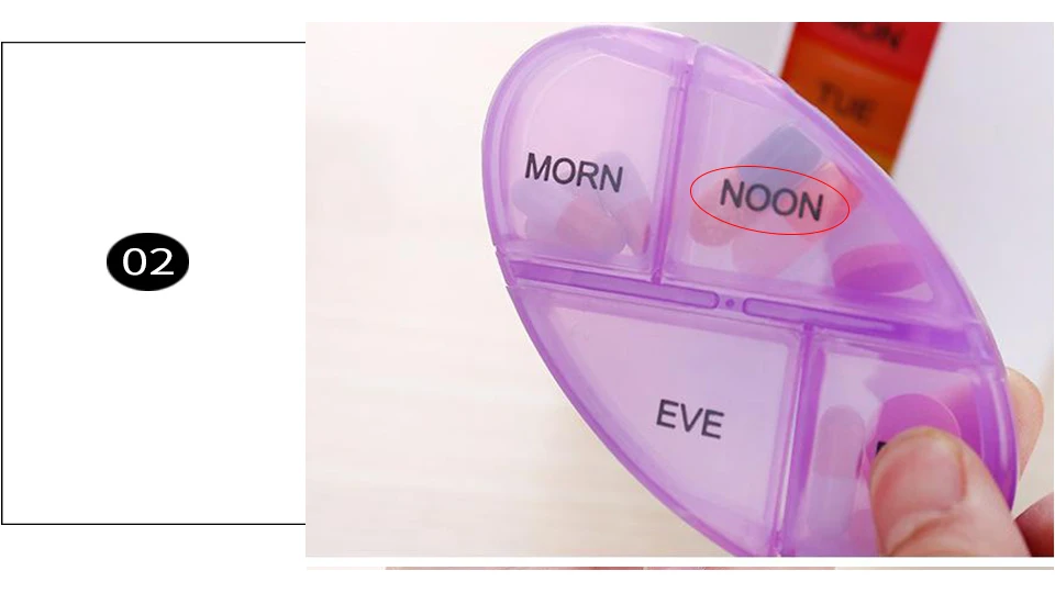 Portable Mini Pill Case Box Capsule Weekly Splitters OrganizerContainer For Tablets Compartment Transparent Plastic Storage Box (6)