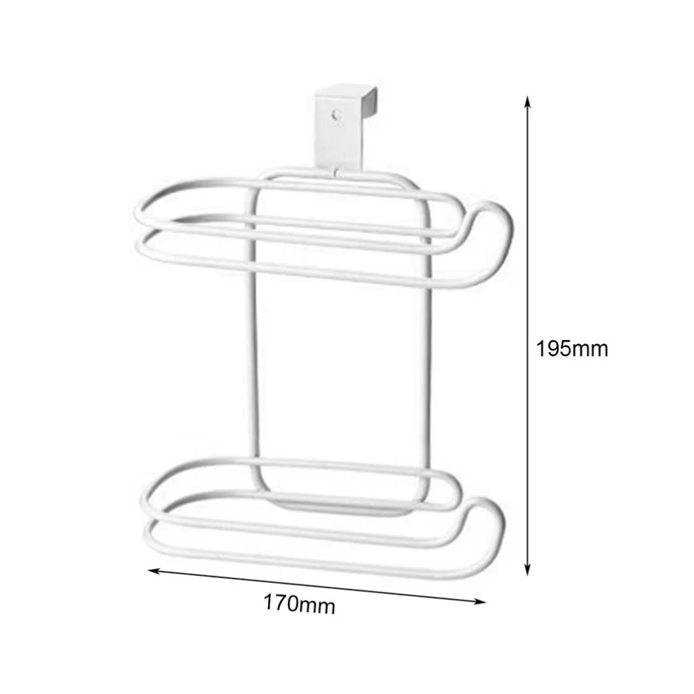 Ванная комната туалет сиденье ролл Бумага держатель Органайзер для подвесного тренинга 2 слоя Нержавеющая сталь бумажное полотенце полка кухонный стеллаж шкаф двери