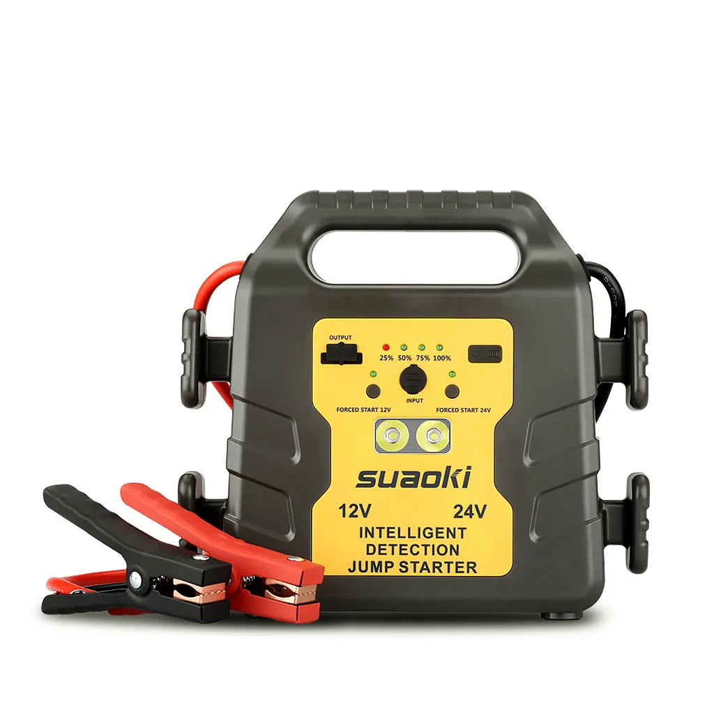 Suaoki 12V 24V 24000mAh Emergency Car Jump Starter 1000A Peak LED