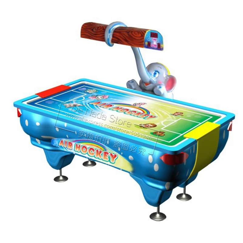 Shopping Malls Amusement Device Token Coin Operated Arcade Game Machine Elephant Air Hockey Table For Kids