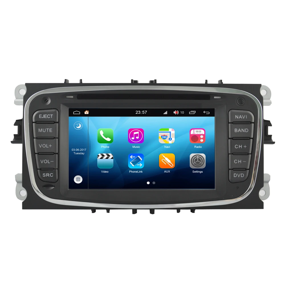 Для Ford для Focus 2 Mondeo Kuga S max C Android 8 0 автомобильный мультимедийный плеер Din gps радио
