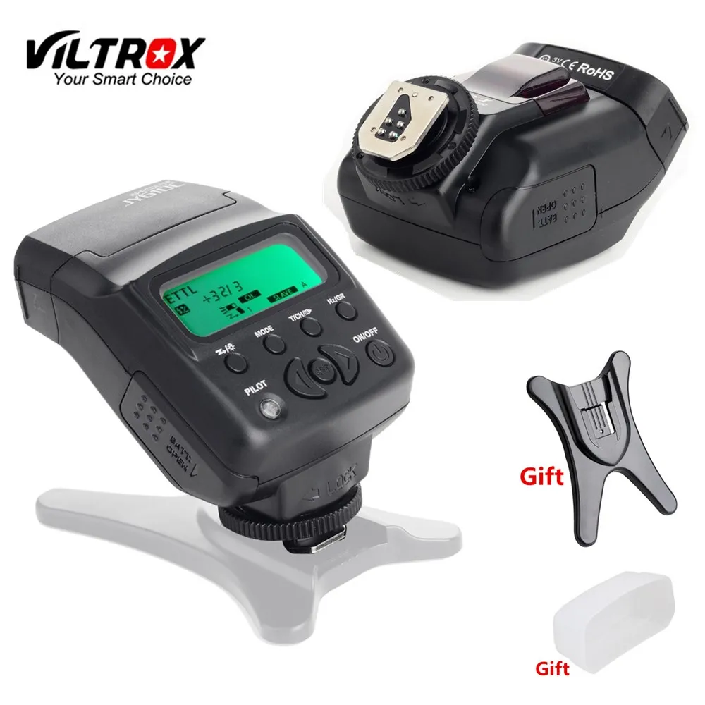 Koop Viltrox JY 610C E TTL Speedlite Camera Flash + Diffuser + Flash Stand voor Canon 1300D 1200D 760D 800D 650D 77D 80D 5 DMark IV 7DII