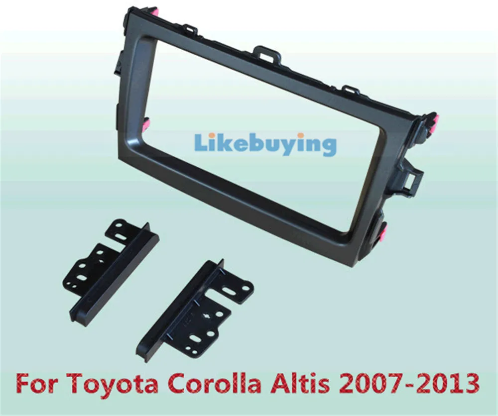 2 Din Car Frame Dash Kit / Car Fascias / Mount Bracket Kit For Toyota Corolla Altis 2007 2008