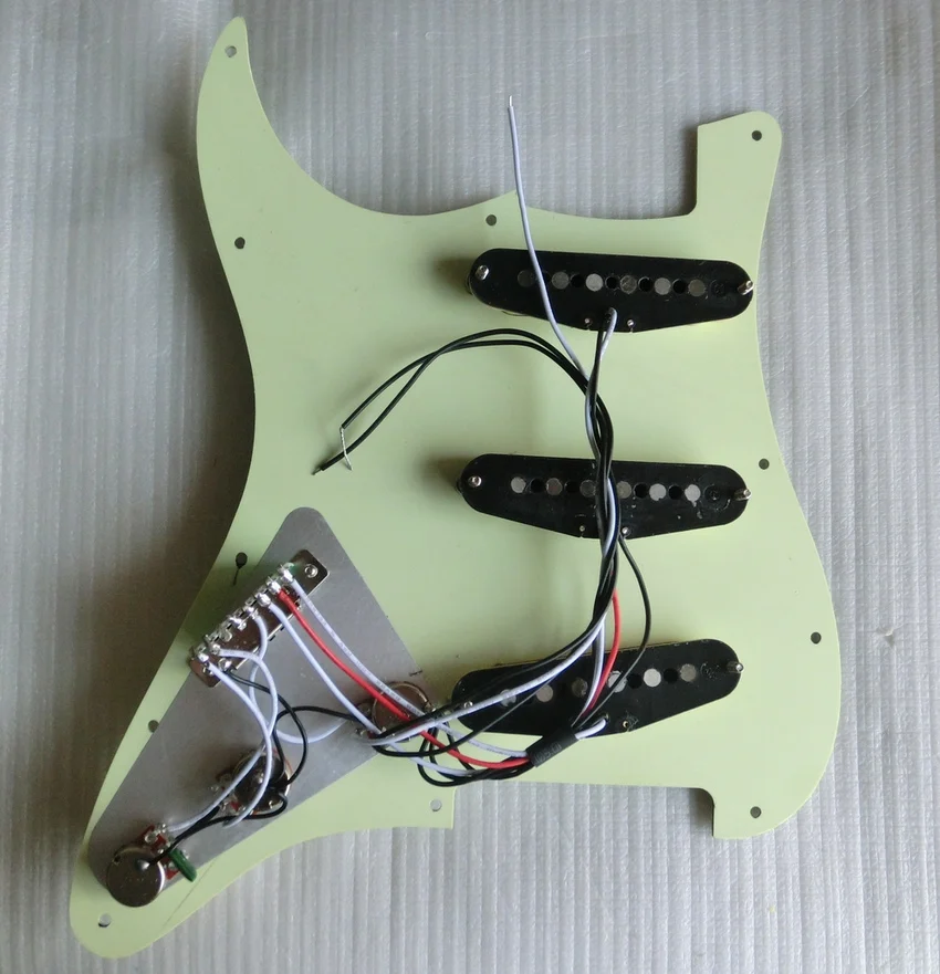 Donlis prewired Гитара pickguard Проводная Alnico Гитара pickguard мятный зеленый SSS загруженная Гитара pickguard сборка