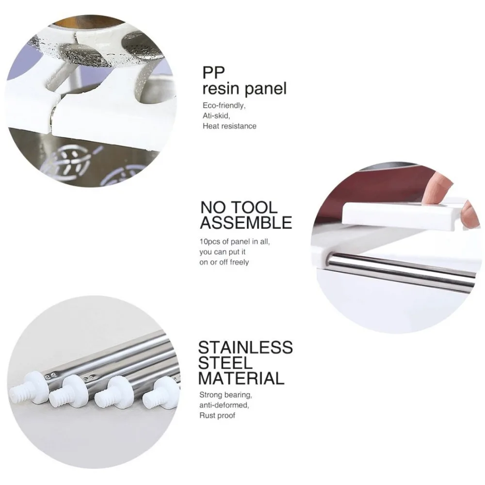 Under Sink Shelf Extendable Storage Stainless Steel And Pp Plastic Rack Adjustable Kitchen Organizer 11 617Qfmjjp1L._Sl1100_