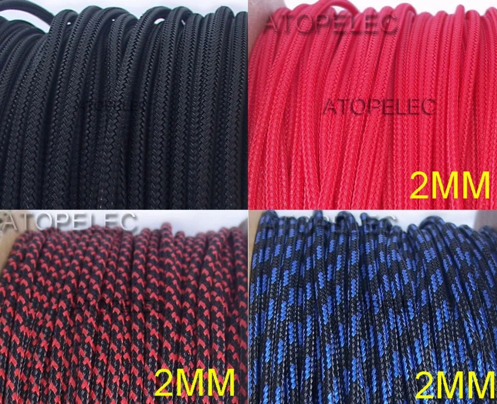 

2MM Wide TIGHT Braided PET Expandable Sleeving Cable Wire Sheath 5 Meters