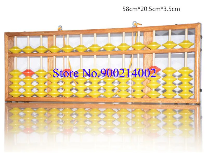 

Teaching 13 Column Abacus Wood Hanger NON-SLIP Abacus Chinese Soroban Tool In Mathematics Education for Teacher Party Gifts
