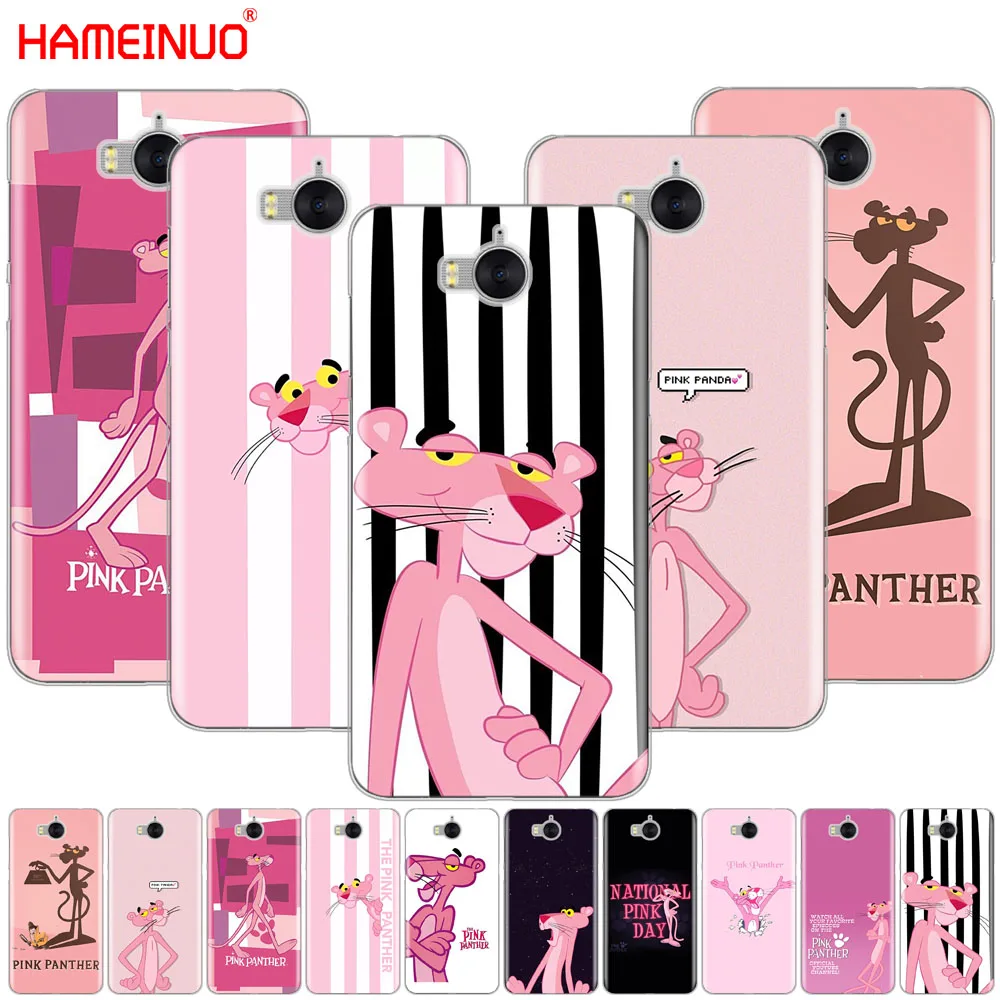 

HAMEINUO Pink Panther lovely cell phone Cover Case for huawei honor 3C 4X 4C 5C 5X 6 7 Y3 Y6 Y5 2 II Y560 Y7 2017