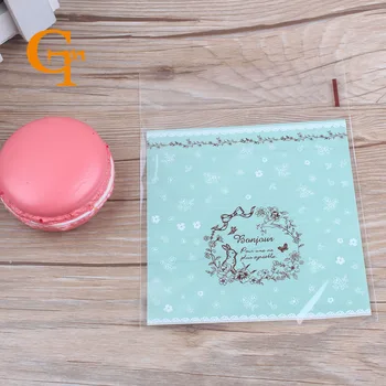 

Square With Pretty Patterns Gift Packaging Bags,European Style Vintage Gift Bags, Mini Candy Cake Plastic Gift Packing Bags 4*4