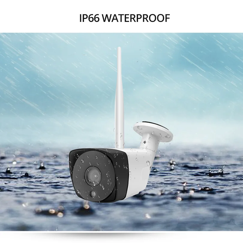 Wi fi камера видеонаблюдения Wheezan система HD 1080 P беспроводная домашняя ip комплект 4CH
