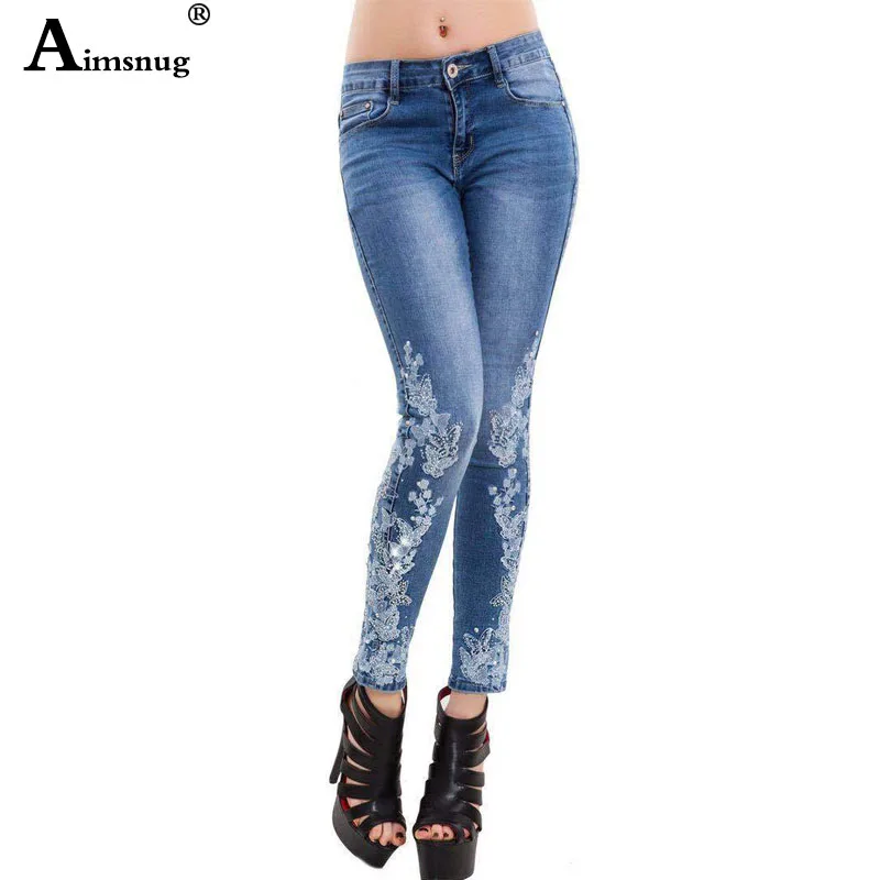 Nituyy Female Jeans High Waist Trousers CloseFitting Pants with Four  Buttons  Walmart Canada