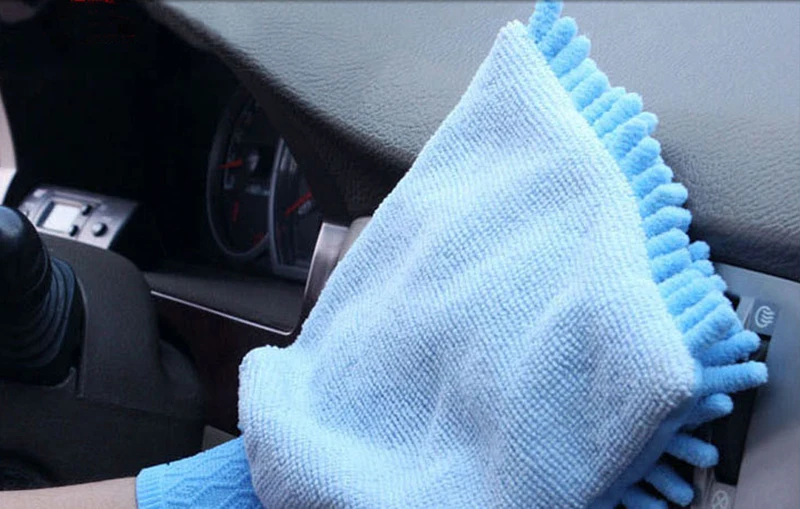 Zatooto (30 шт./лот) Оптовая Автомойка перчатки мягкой микрофибры синели стиральной машине перчатки Auto Clean Поставки инструмента