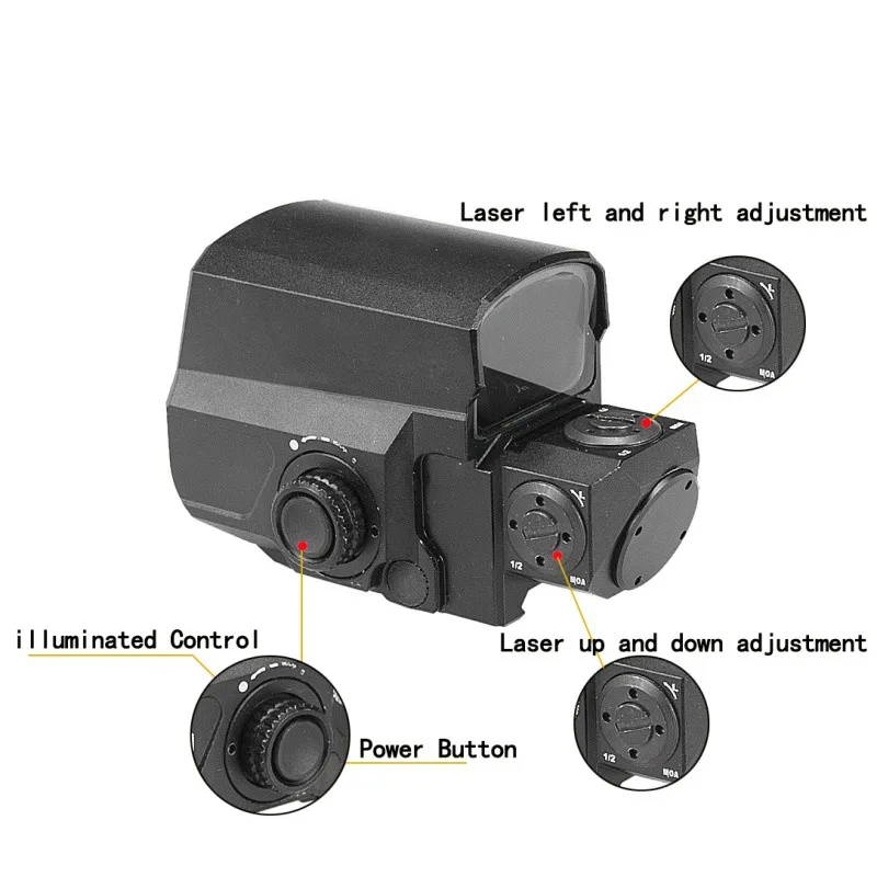 20mm Rail Riflescopes Mount Holographic Sight Tactical Red Dot Sight Rifle Scope Hunting Scopes Reflex Sight
