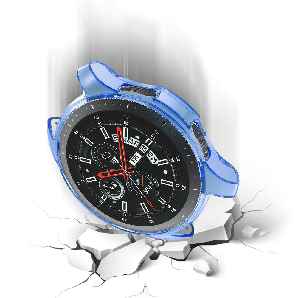 Чехол 360 градусов TPU Защитный чехол для samsung Galaxy Watch 42 мм SM-R810 46 мм gear S3 Frontier Мягкий защитный чехол
