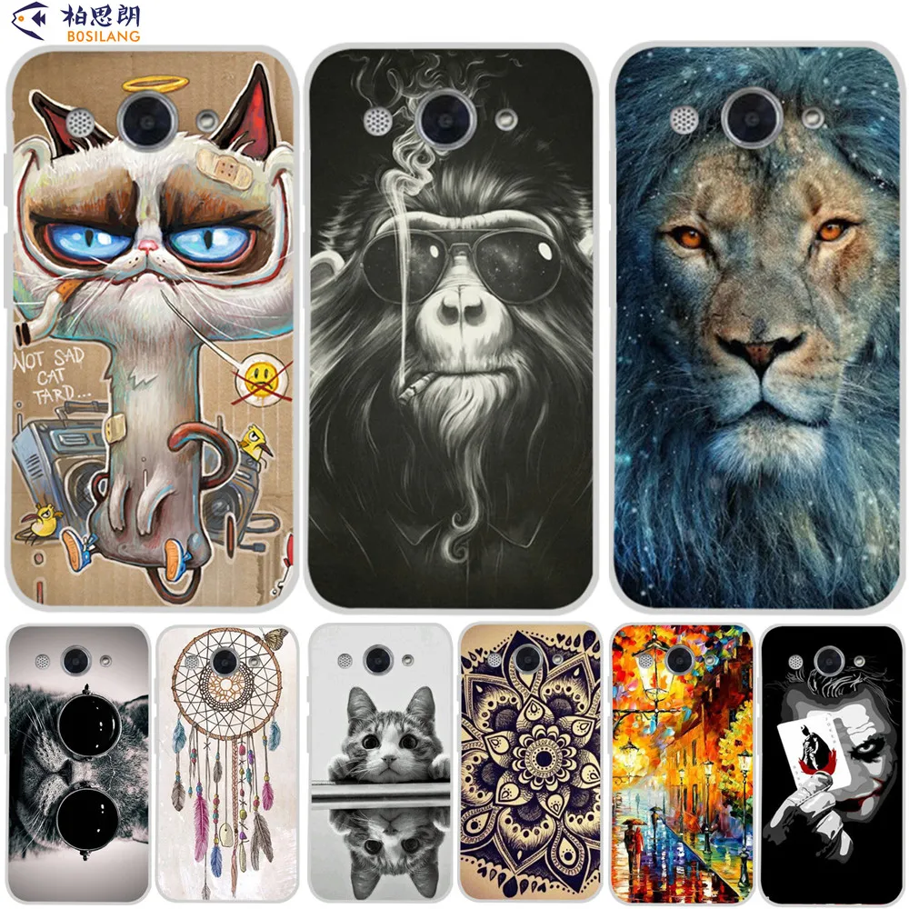 

Bosilang Case For Huawei Y3 2017 5.0 inch Shell Cover Cartoon Painted TPU Silicone Protector Case for Huawei Y3 2017 Cases