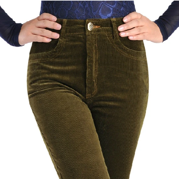 High waisted cords for womens Clearance
