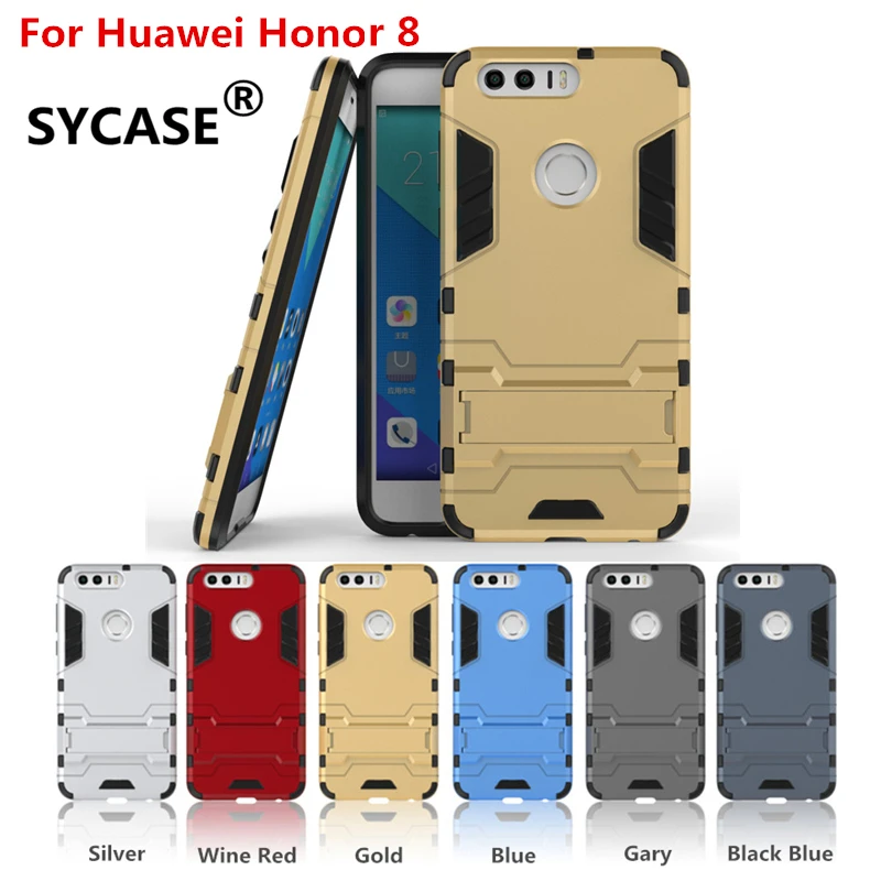 SYCASE Железный человек телефон наборы крышка корпуса для Huawei Honor 8 ударопрочный
