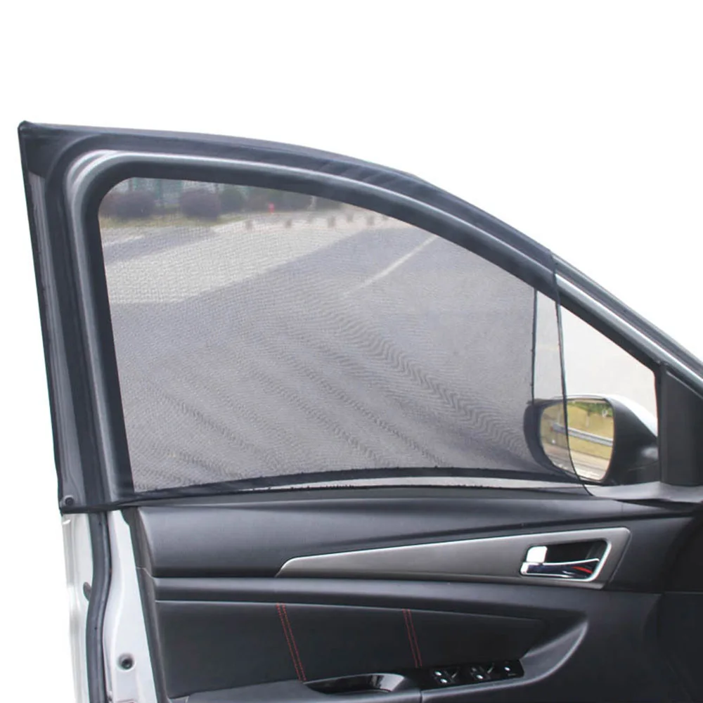 MAHAQI 2 шт. автомобильный солнцезащитный козырек боковое окно сетка солнцезащитный козырек УФ-защита автомобиля протектор черный авто солнцезащитный козырек штора горячая распродажа