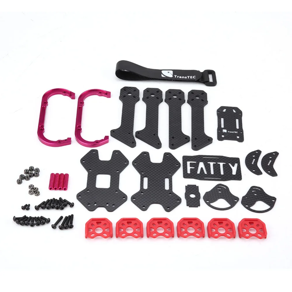 

For TransTEC Fatty FPV Drone Frame 218MM FPV Racing Quadcopter Drone Carbon Fiber Frame Kit RC Accessory 2018
