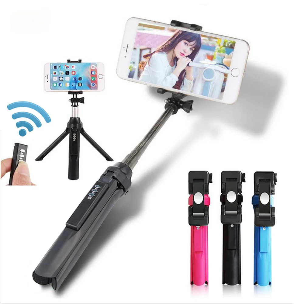 Bluetooth4.0 Selfie Stick Photograph Universal Tripod Monopod Selfies