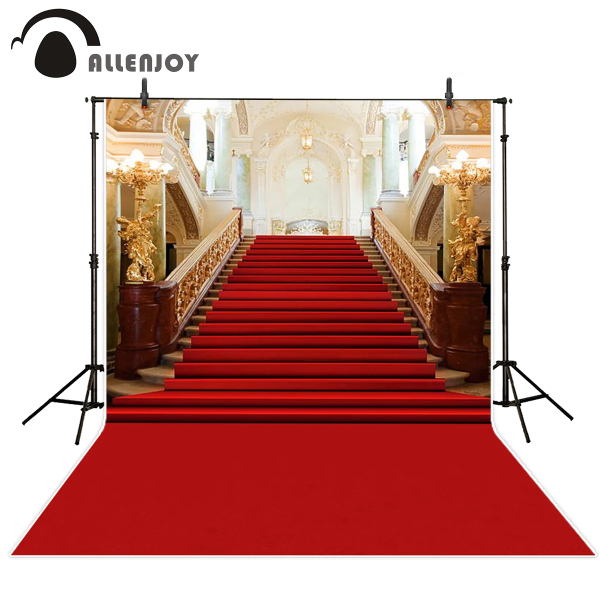 Фон для свадебной фотосъемки Allenjoy классический замок красная ковровая дорожка