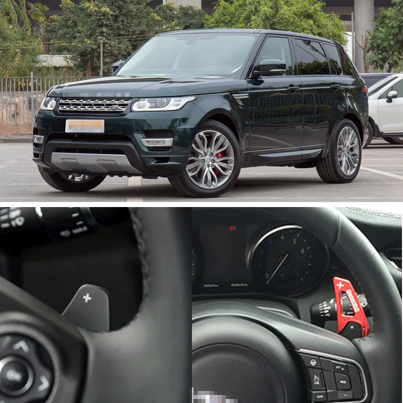 

tommia 2pcs Steering Wheel Aluminum Shift Paddle Shifter Extension For Land Rover Range Rover Sport 10-18 Car-styling