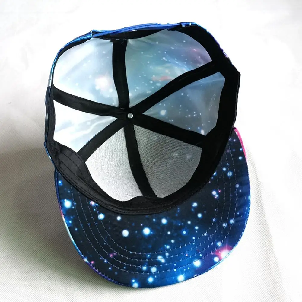 Blue Starry sky Caps Hip Hop Fashionable Summer Starry Sky Sunshade Hip-Hop Caps INS Hot Tide Teenager Hats YI0