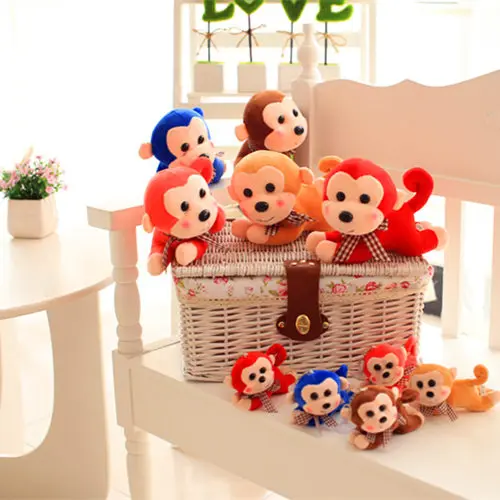 monkey plush pendant toy key chain gift animal soft 2