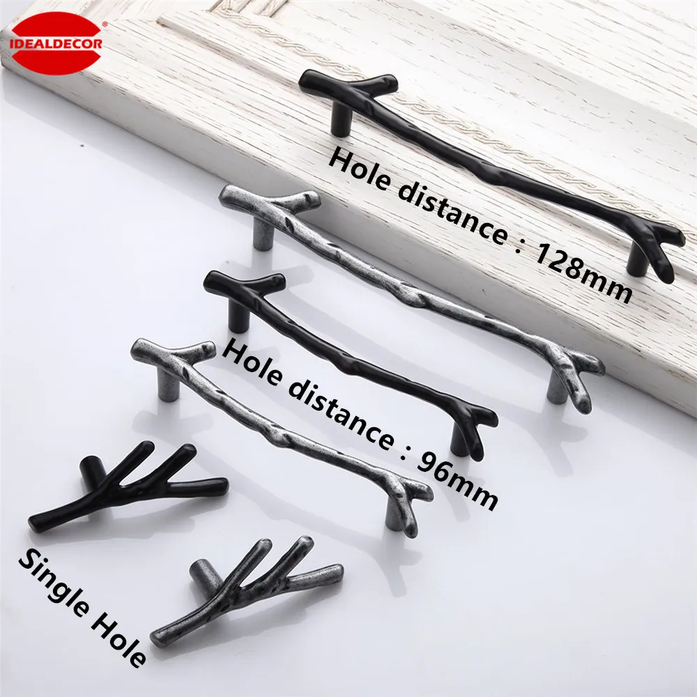 1pc European Creative Tree Branch Kitchen Cabinets Handles Door