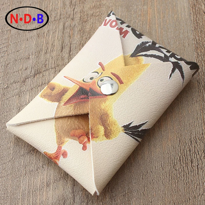 

(Coin Purses)The bird purse female Mini microfiber coin bag Korean hand cute cartoon student small wallet LQB1034