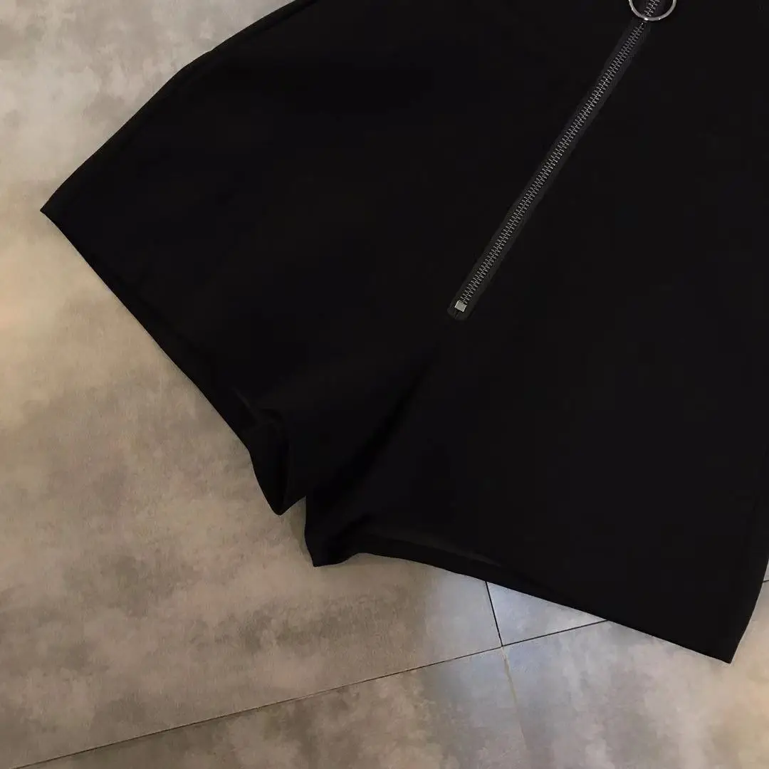 На молнии, с завышенной талией широкий шорты для женщин высокая талия цветочный принт шорты для женские 2019 Весенние Новые Hotpants