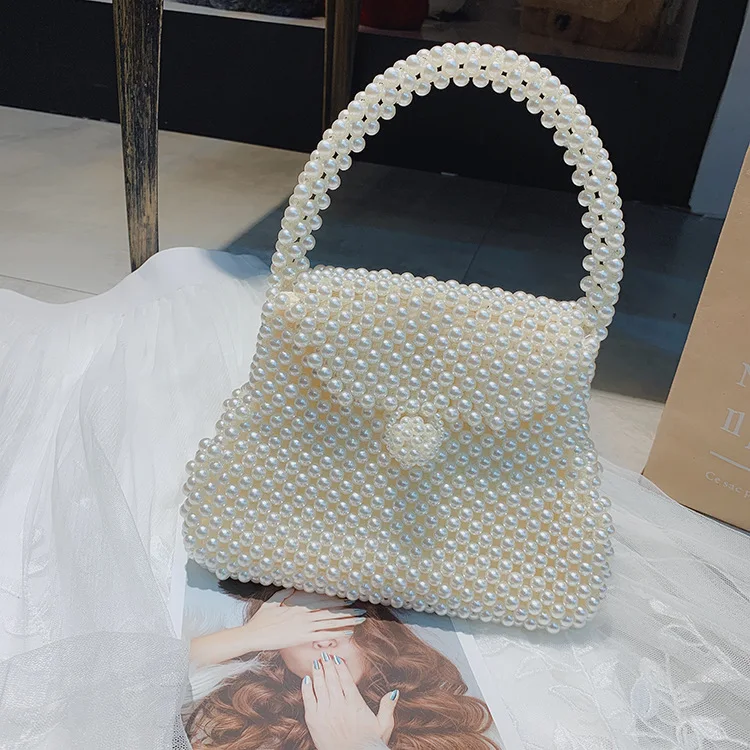 

2019 new summer Pearl bag luxury socialite portable dinner bag fashion new handmade bag