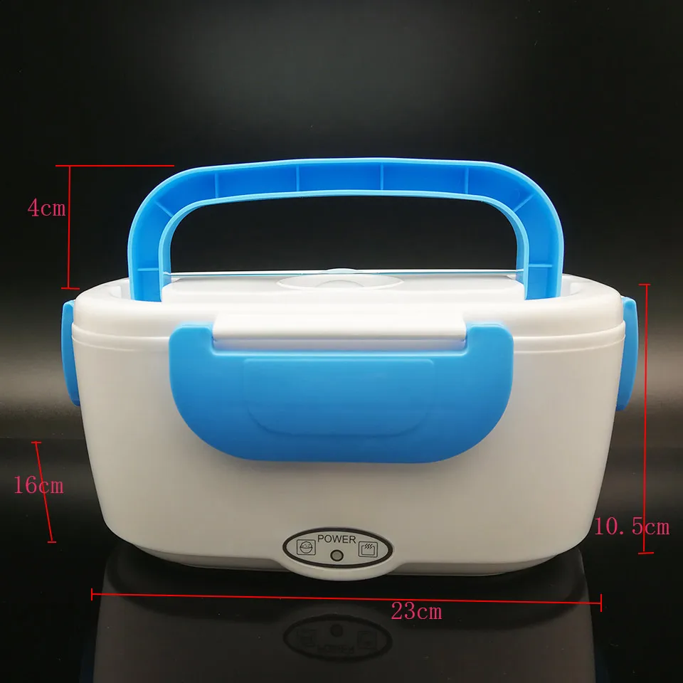 Electric Heated Food Container Plastic Portable 220110V Heated Lunch Box Containers With Compartments Bento Warmer EUUS Plug  1