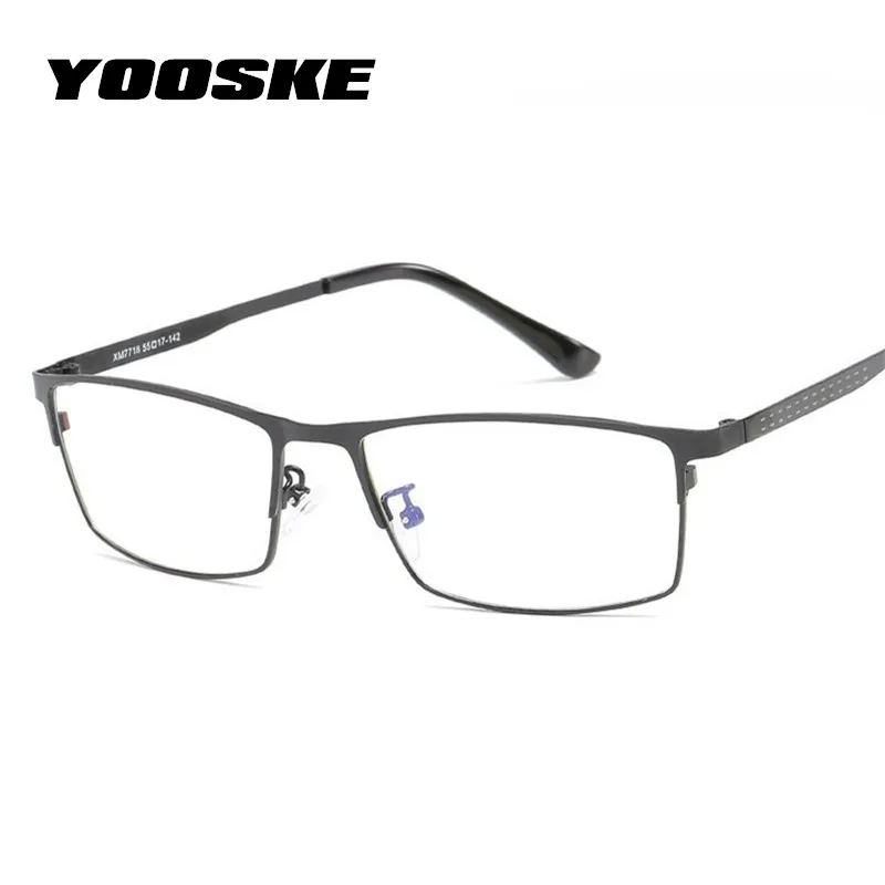 Goede YOOSKE Blauw Licht Filter Brilmontuur Mannen Computer Gaming Goggles Brillen Business Mannen Essenti euml;le Full frame Glazen