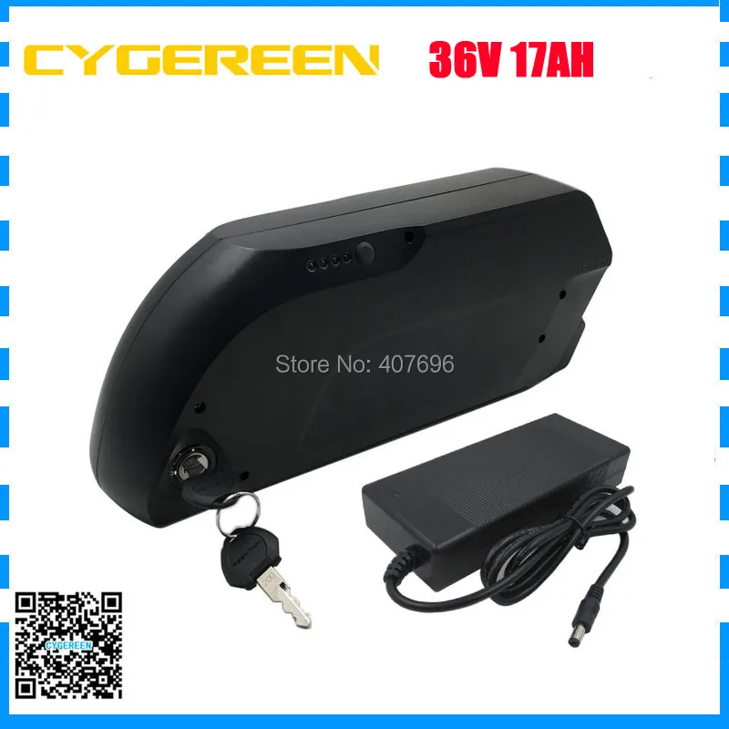 

Down tube Battery 36V 17AH lithium battery with USB Port Use F1L 3400mah cell 42V 2A Charger Use for electric bike scooter