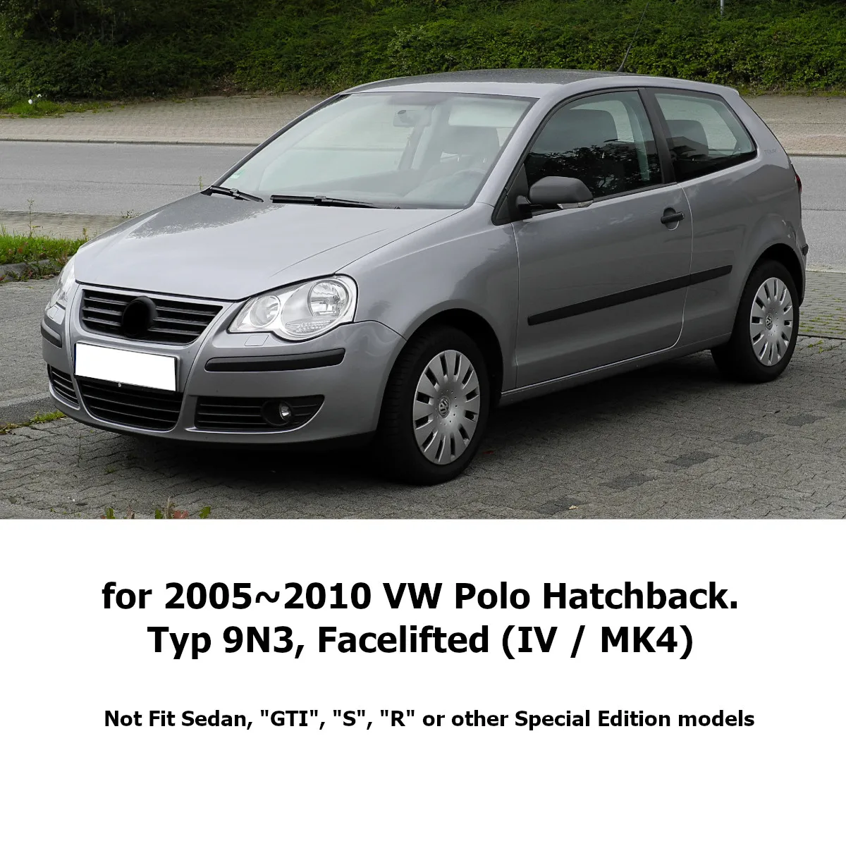 Брызговики для VW Polo Mk4 9N3 2005-2009 Автомобильный крыло брызговики передние задние брызговики, аксессуары