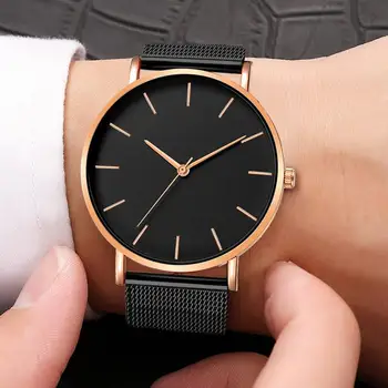 

Simplicity Modern Quartz Watch Women Mesh Stainless Steel Bracelet High Quality Casual Wrist Watch for Woman Montre Femme
