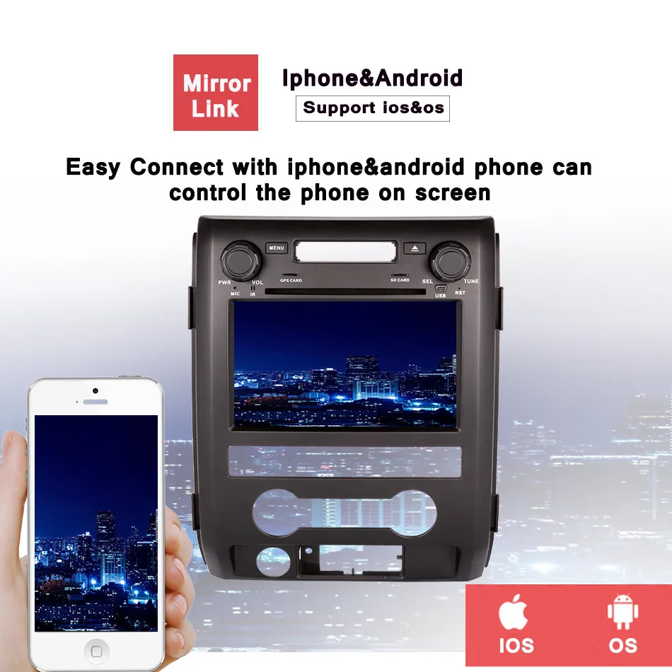 Cheap Android 9.0 Car DVD Player for Ford F150 3/4G wifi DVR Tape Recorder f150 car radio f150 dvd 2009 2010 2011 2013 2014 head unit 9