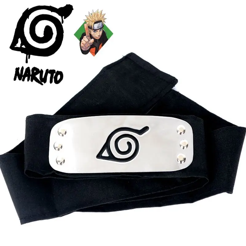 

Anime Naruto Headband action figure Cartoon Naruto Naruto Kakashi Cosplay Accessories for Kids Headband Toys Gifts Original box