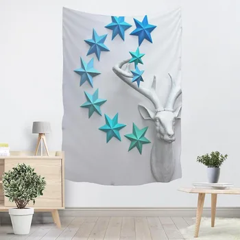 

Shunqian Beautiful Cartoon Star Tapestry Wall Hanging Decor Home Decorations Fabric Tapestries Camping Tent Travel Sleeping Pad
