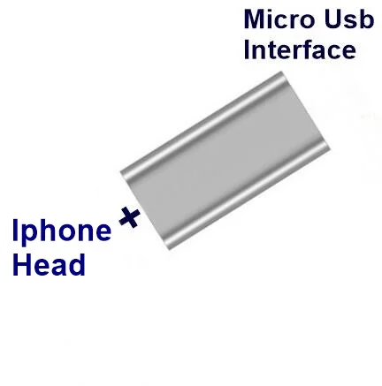 Tongdaytech Магнитный адаптер Mirco USB разъем для Iphone Micro USB-Type C зарядное устройство адаптер для samsung Xiaomi huawei - Цвет: Sliver for iphone