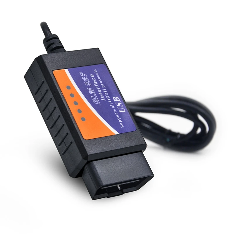 Автомобильный диагностический инструмент ELM327 V1.5 USB OBD2 Кабель адаптер ELM 327