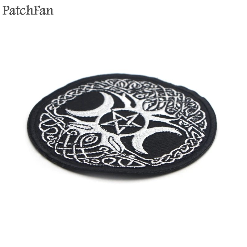 Patchfan подвеска Триединая богиня луны Патчи DIY вышитые значки железа/пришить шляпа