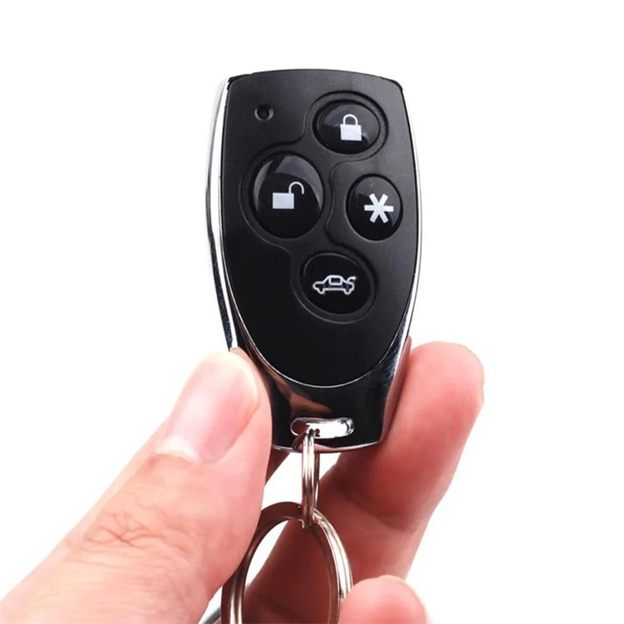 Universal One-Way Car Alarm Vehicle System Protection Security System Keyless Entry Siren with 2 Remote Control Burglar