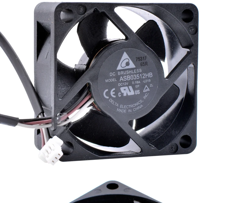 Brand new original Delta ASB03512HB-LO19 35mm fan 3515 35x35x15mm DC12V 0.18A Slim projector cooling fan