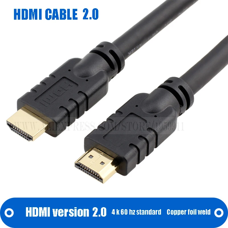 

HDMI Cable 4K 60Hz Resolution HDMI To HDMI Output Support For TV Box High Speed Line HDMI 2.0 CABLE