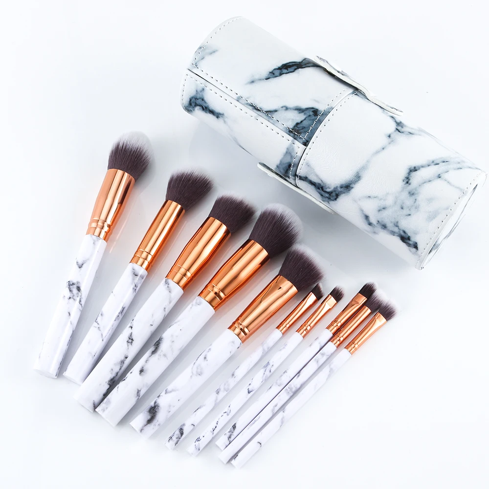 Marble makeup brushes  (12)