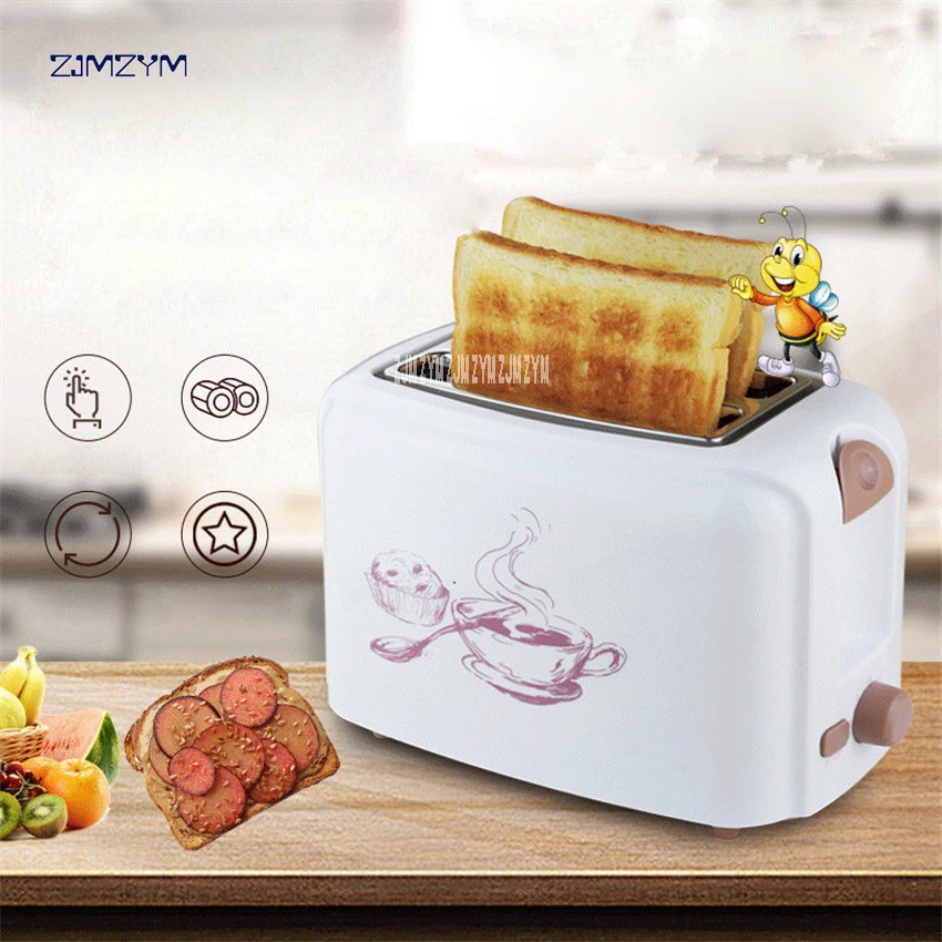 TL-123 Household Automatic Bread Toaster Baking Maker Machine 2 Slices Slots Color White/Pink Multifunctional 220V/50hz | Бытовая