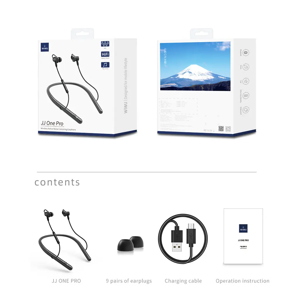 WiWU Wireless Earphones with Active Noise